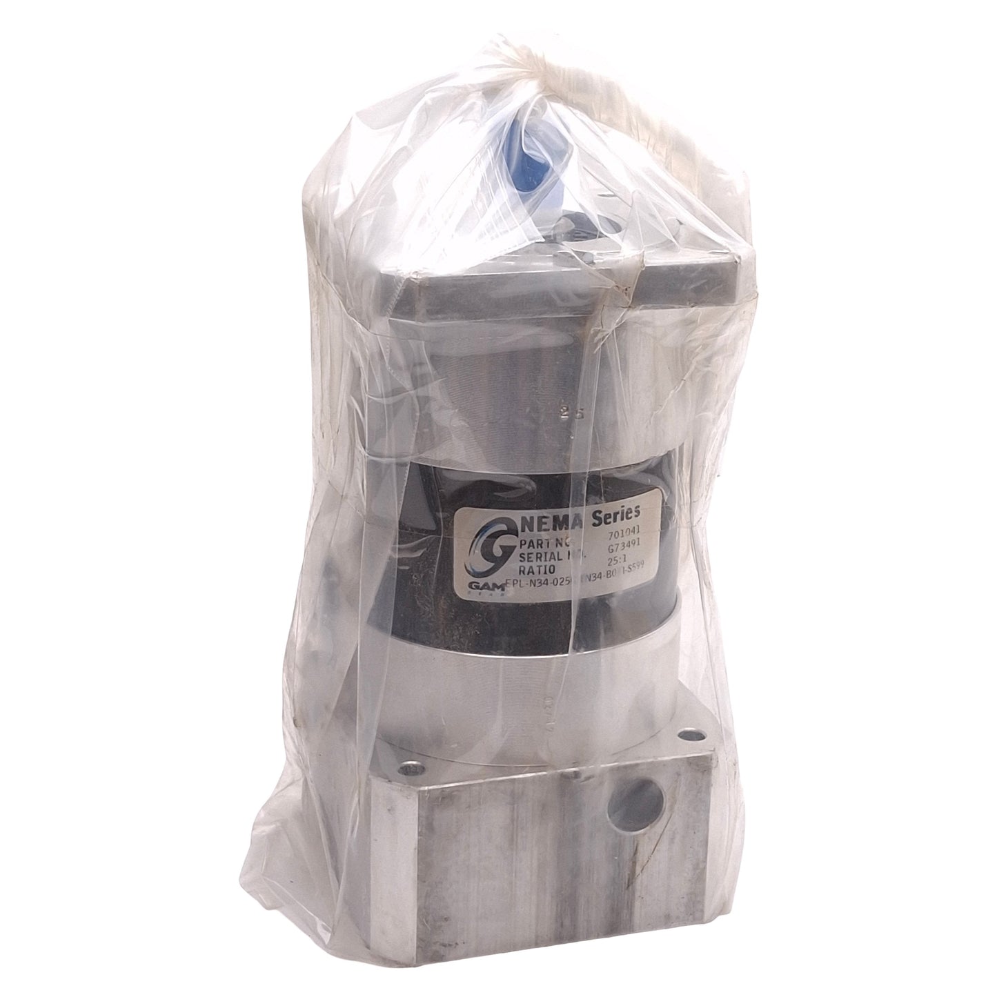 New GAM EPL-N34-025G-[N34-B05]-S599 Planetary Gearbox, 25:1, ø3/4in Shaft, NEMA 34