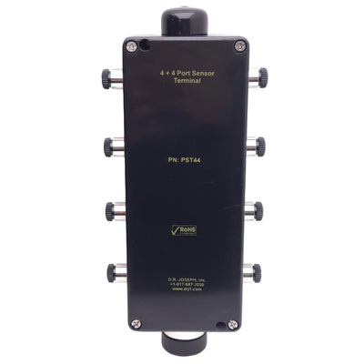 New D.R. Joseph Inc PST44 Sensor Terminal, 4+4 Ports M12 5-Pin, ø5mm Mounting