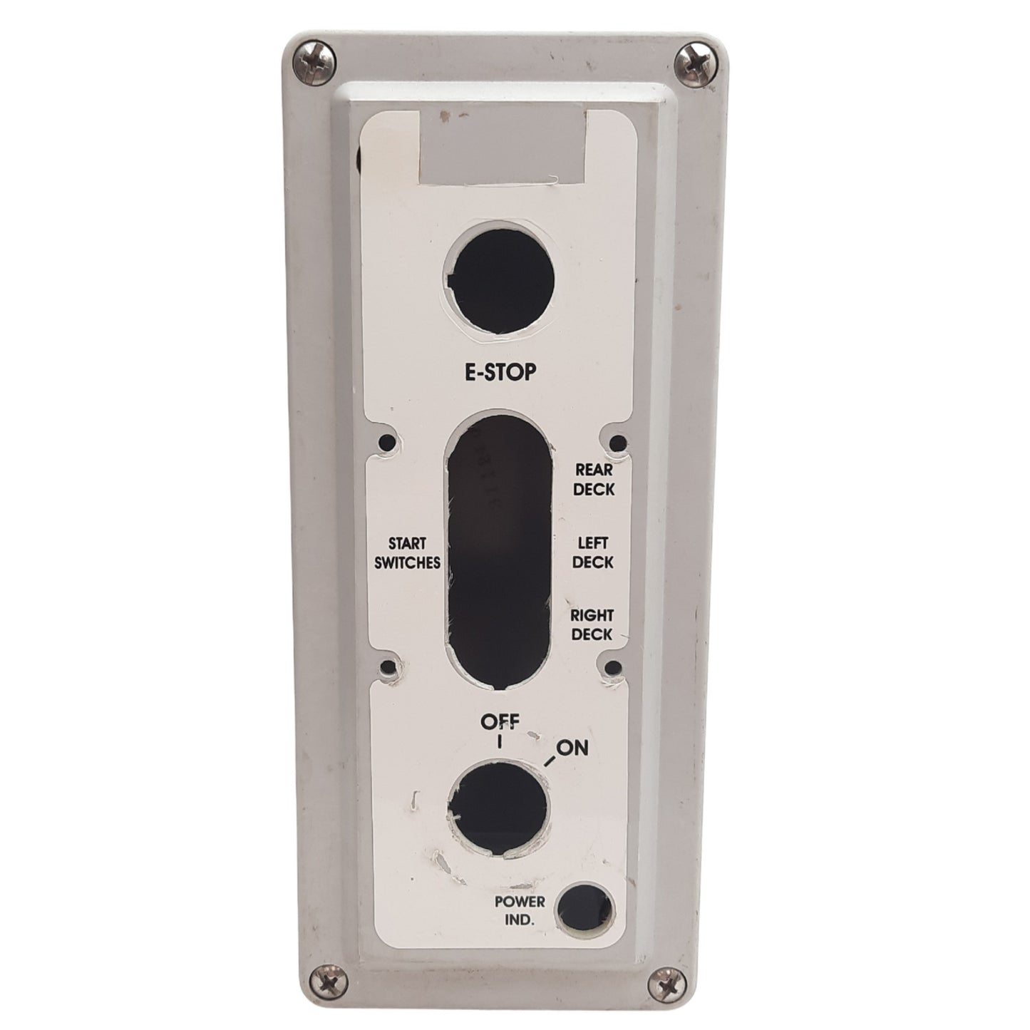 Used Stahlin CF4PB-22 Pushbutton Enclosure ø0.875in, 4 Holes, 3-13/16x8-7/8x3-7/8in