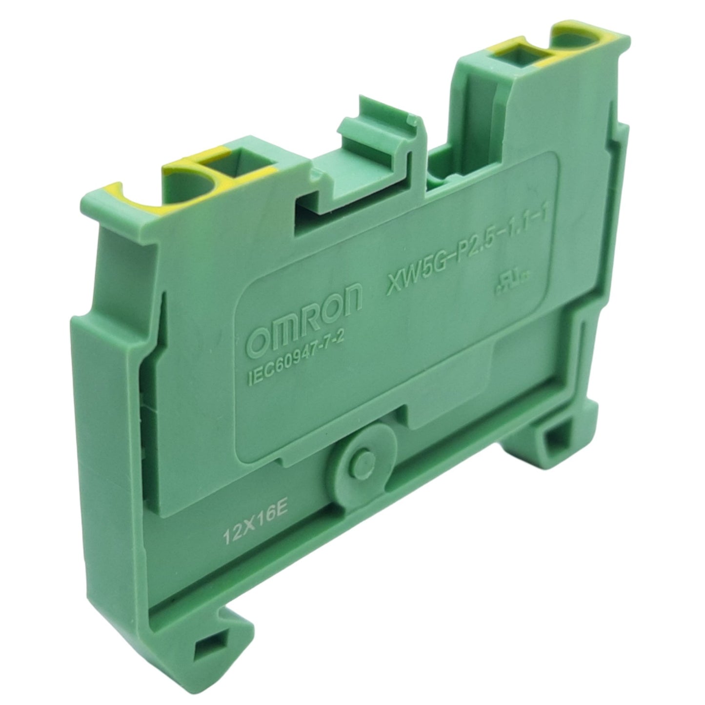 New – Open box Lot of 5 Omron XW5G-P2.5-1.1-1 Terminal Block, Green/Yellow Ground 12-26AWG 600V