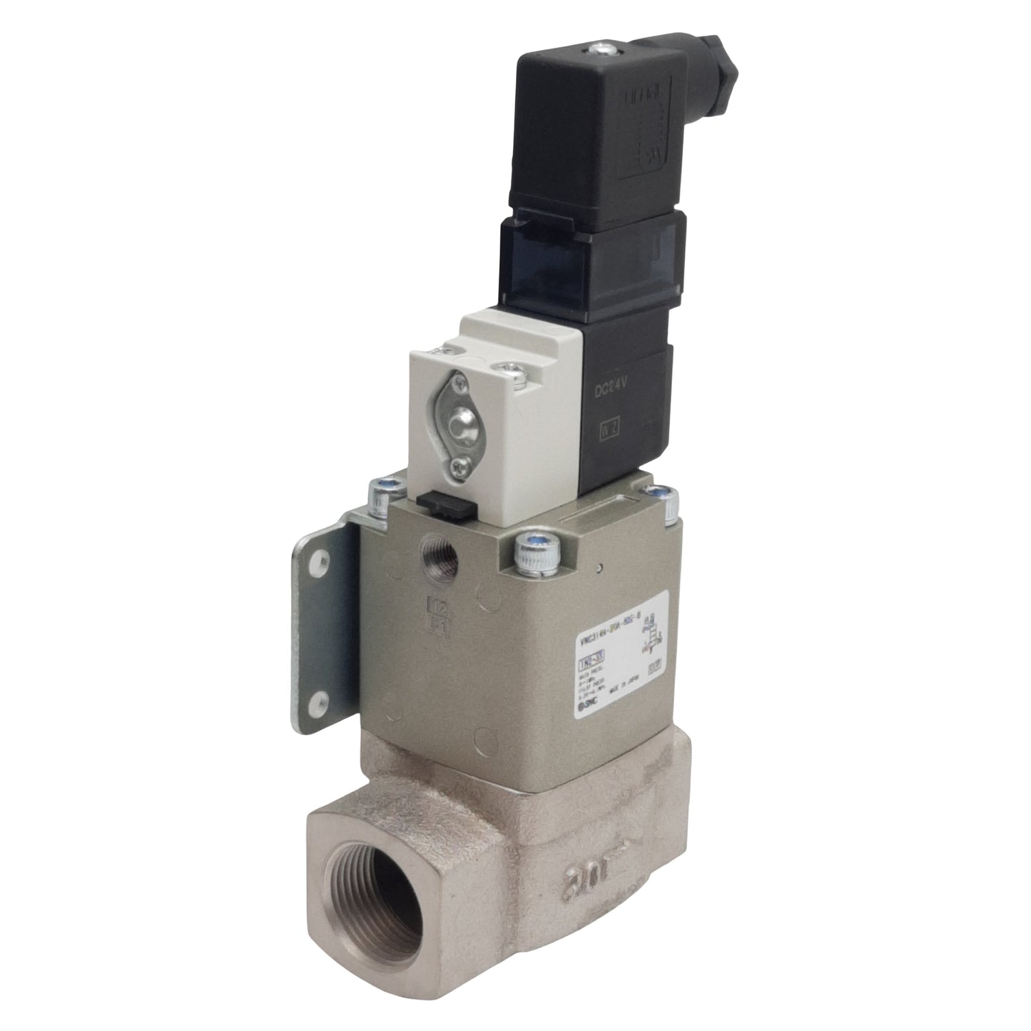 New SMC VNC314A-20A-5DZ-B Solenoid Process Valve, N.C., 1MPa, Rc 3/4in, 24VDC Coil