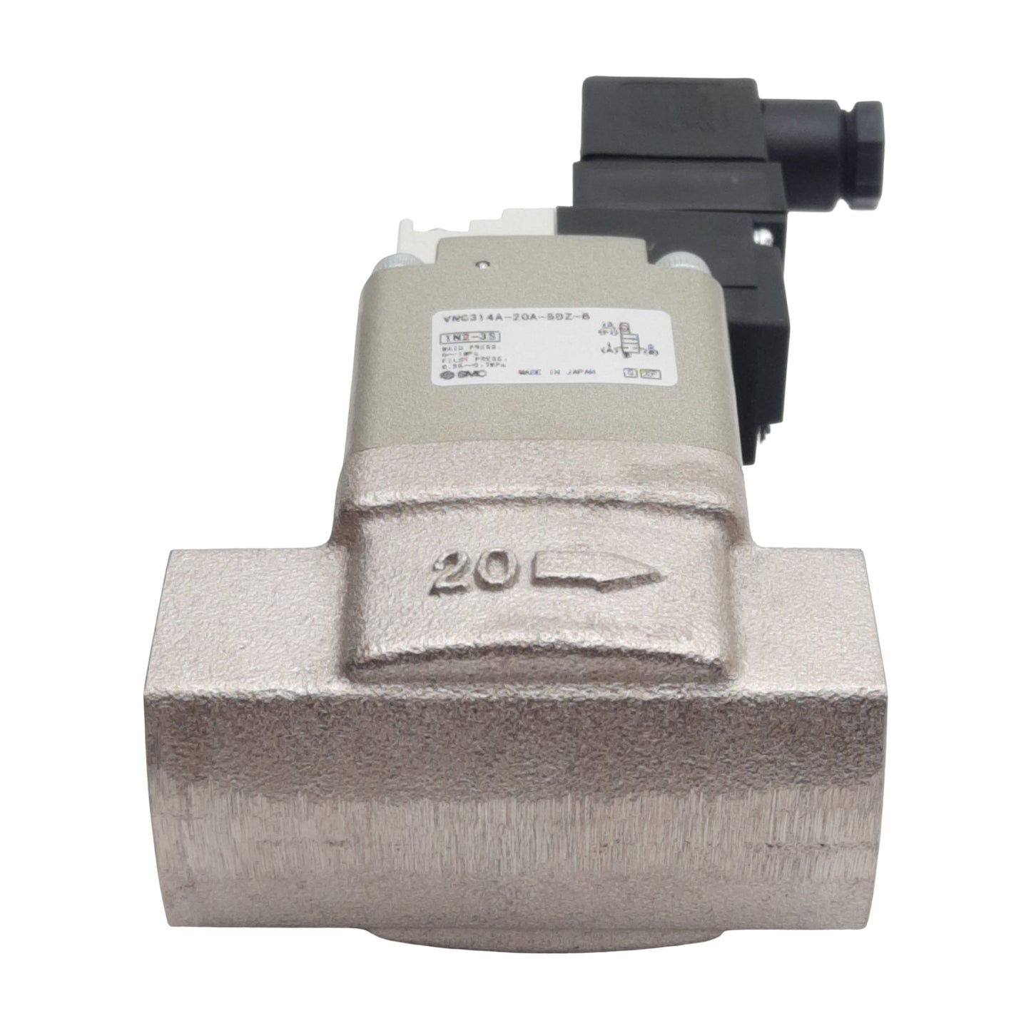 New SMC VNC314A-20A-5DZ-B Solenoid Process Valve, N.C., 1MPa, Rc 3/4in, 24VDC Coil