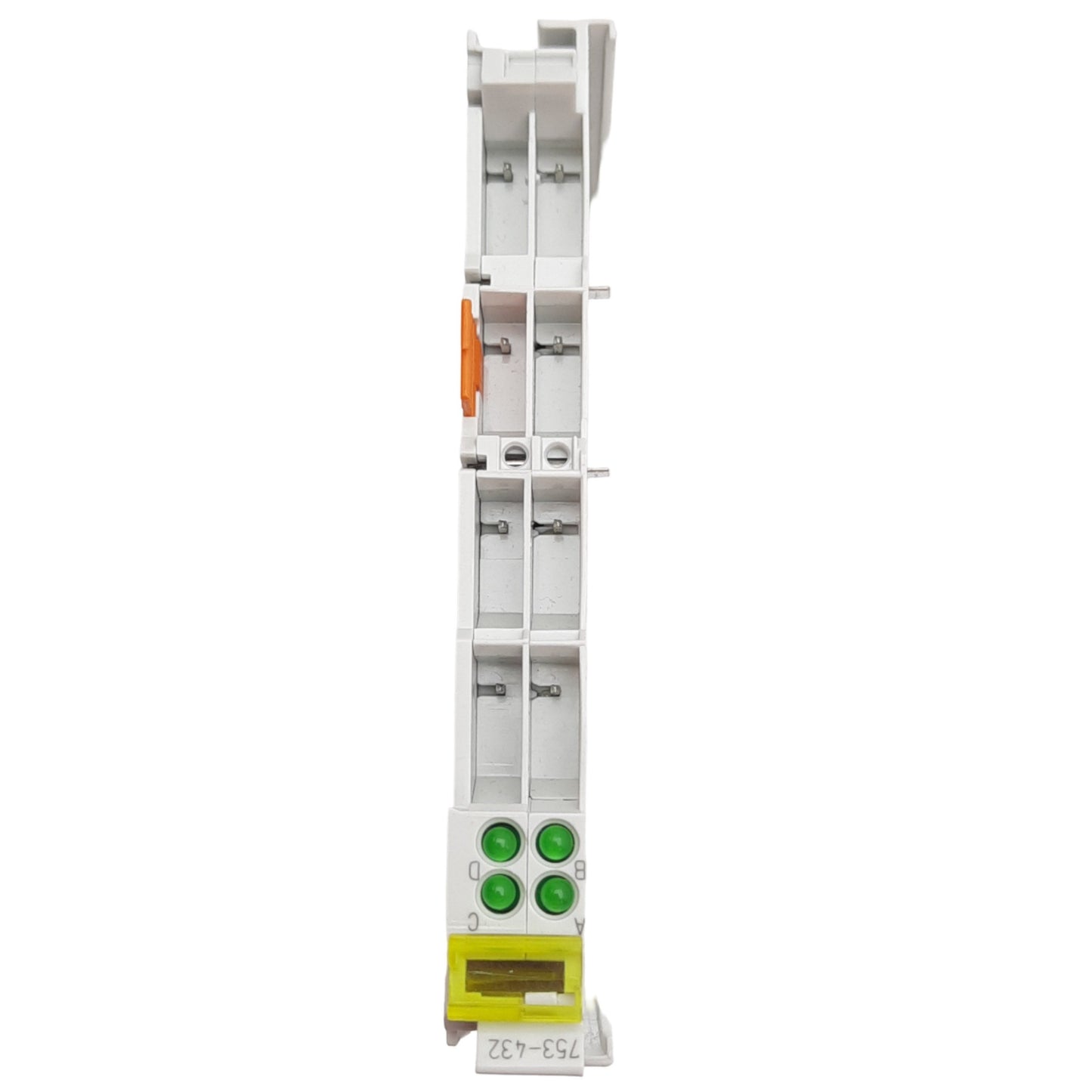New WAGO 753-432 4-Channel Digital Input Module 24VDC, 10A, 4 Inputs, DIN Rail