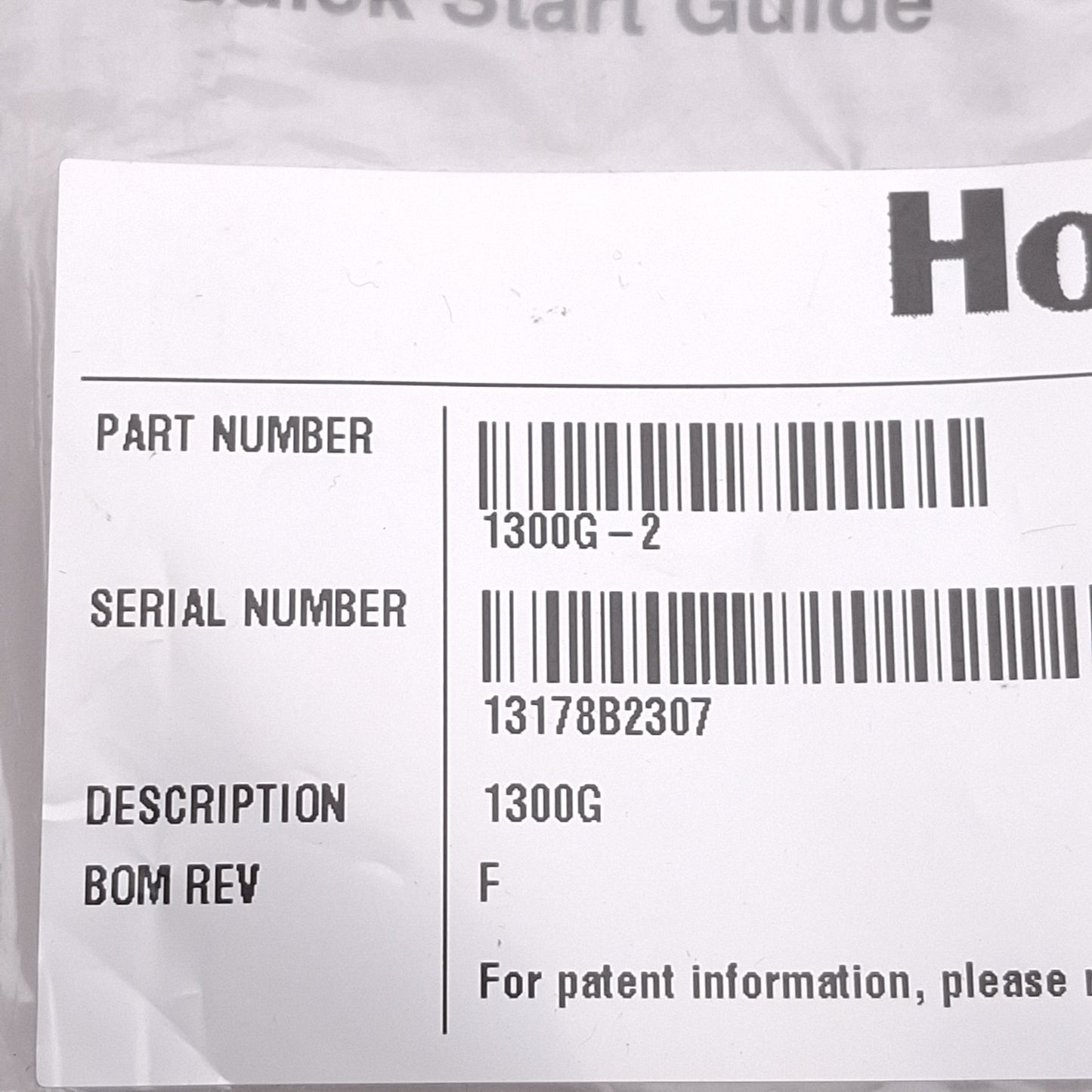 New Honeywell 1300G-2 Hyperion Handheld Barcode Scanner 1D, 270scans/sec, RJ45, 5VDC