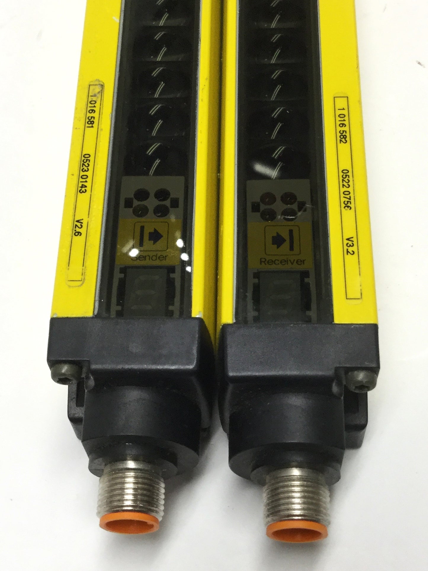 Used Sick C2000 750mm Safety Light Curtain Sender & Receiver Set Pair, 24VDC, PNP