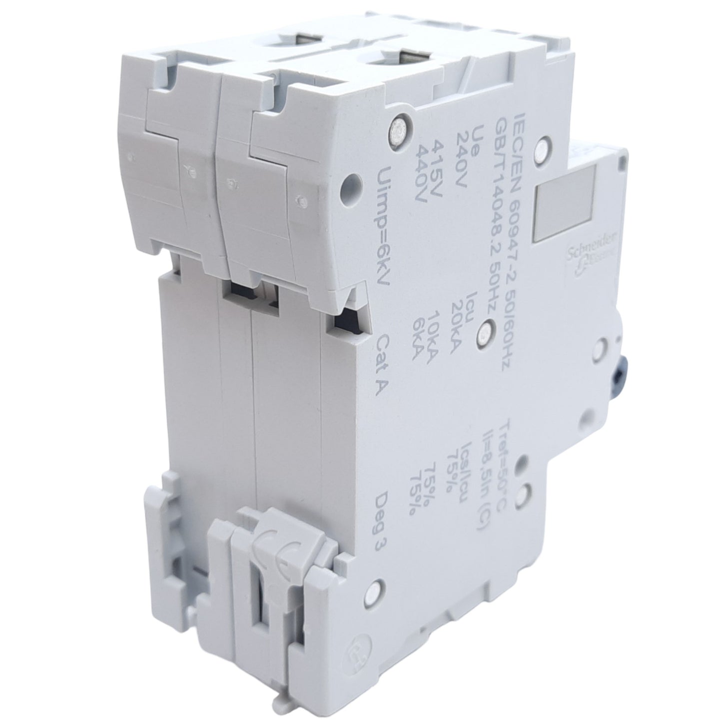 New Schneider Electric M9F11201 C60N Miniature Circuit Breaker, 1A 415V AC, 125V DC