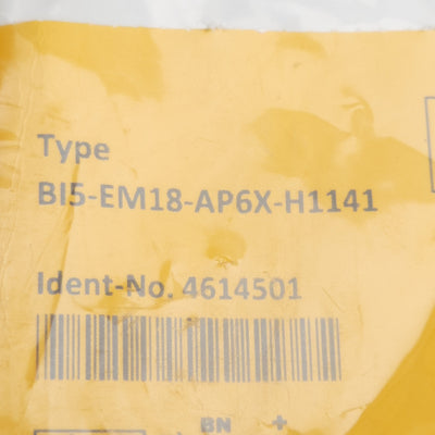 New Turck B15-EM18-AP6X-H1141 Inductive Sensor PNP NO, 5mm, 10-30VDC, 4-Pin M12 Male