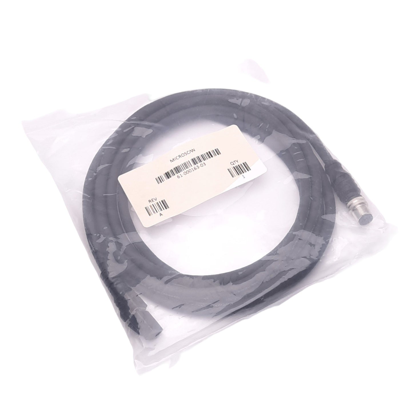New Omron 61-000163-03 MICROSCAN Cable for Code Readers, M12 8-Pin Male to RJ45, 3m