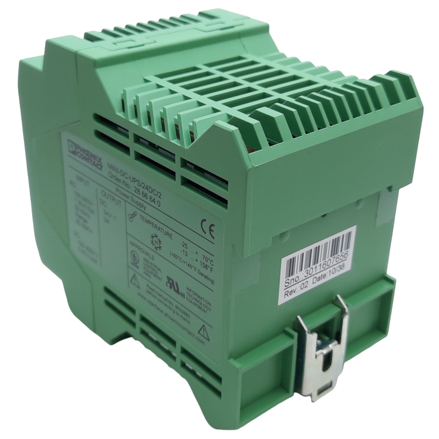 New – Open box Phoenix Contact 2866640 Power Supply, Input 100-240V AC, Output 2A 24V DC