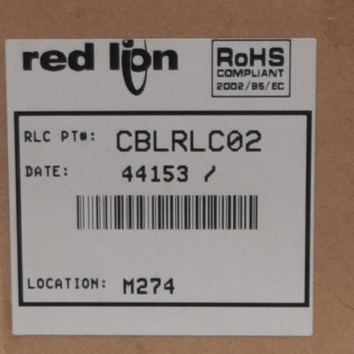 New Red Lion CBLRLC02 Cordset, RJ12 Male to RJ12 Male, For Modular Controller, 10ft