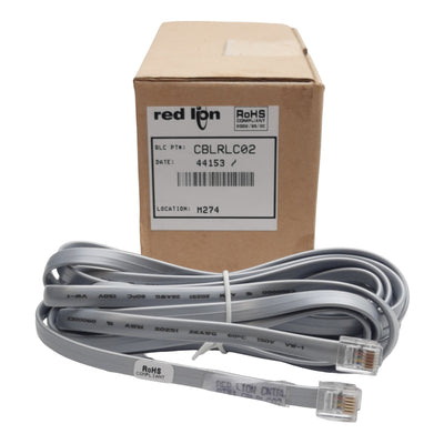 New Red Lion CBLRLC02 Cordset, RJ12 Male to RJ12 Male, For Modular Controller, 10ft