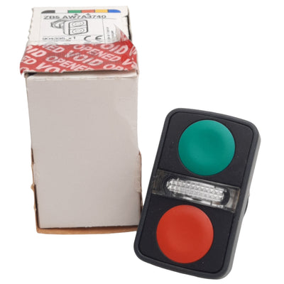 New Schneider Electric ZB5AW7A3740 Illuminated Momentary Push Button Head ø22mm