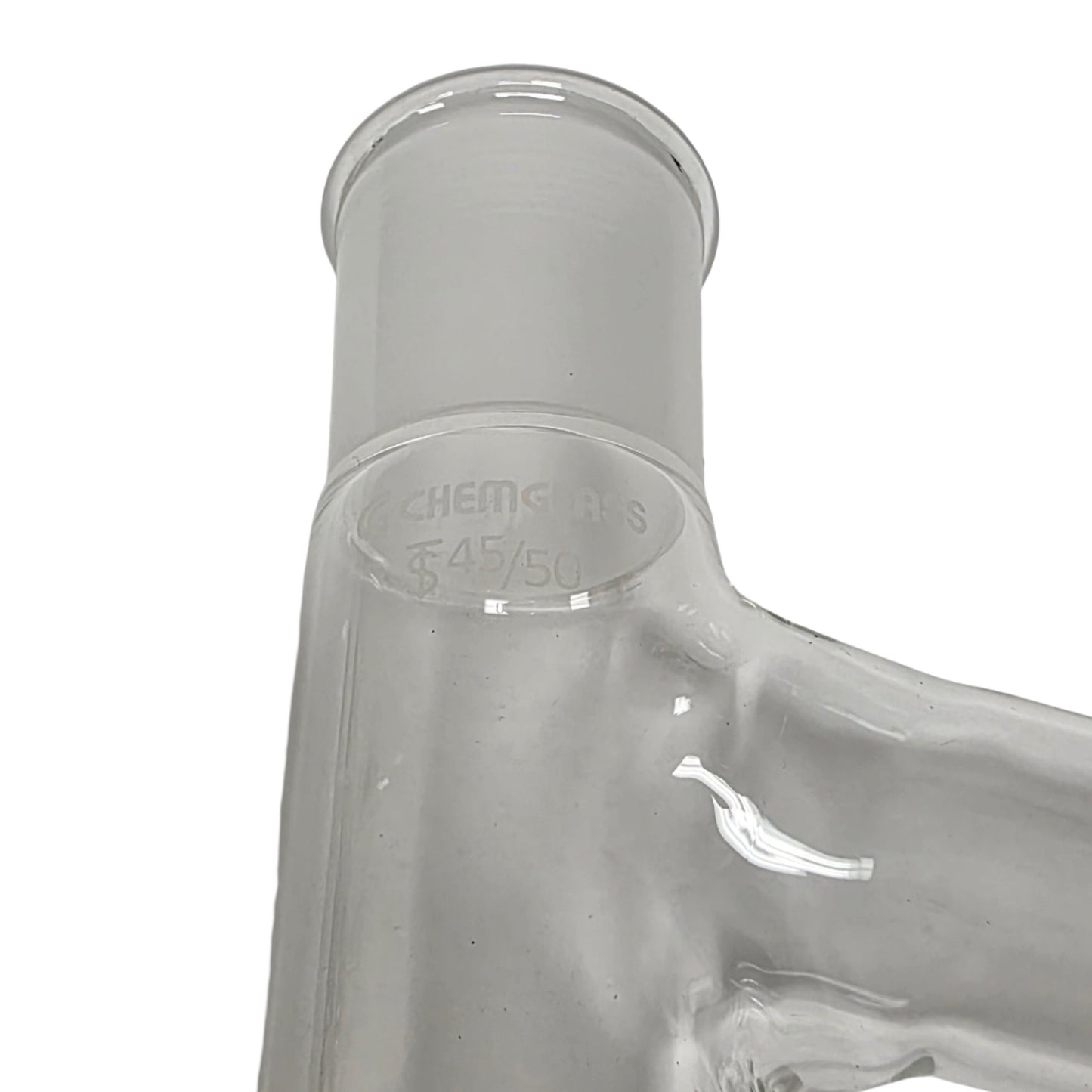 New – Open box Chemglass CG-1063-09 Moisture Test Adapter, 45/50 Joint, 250mm Offset