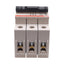 New ABB S203U-K10A Circuit Breaker, 3-Poles, K-Curve, 240VAC, 10A, DIN Rail