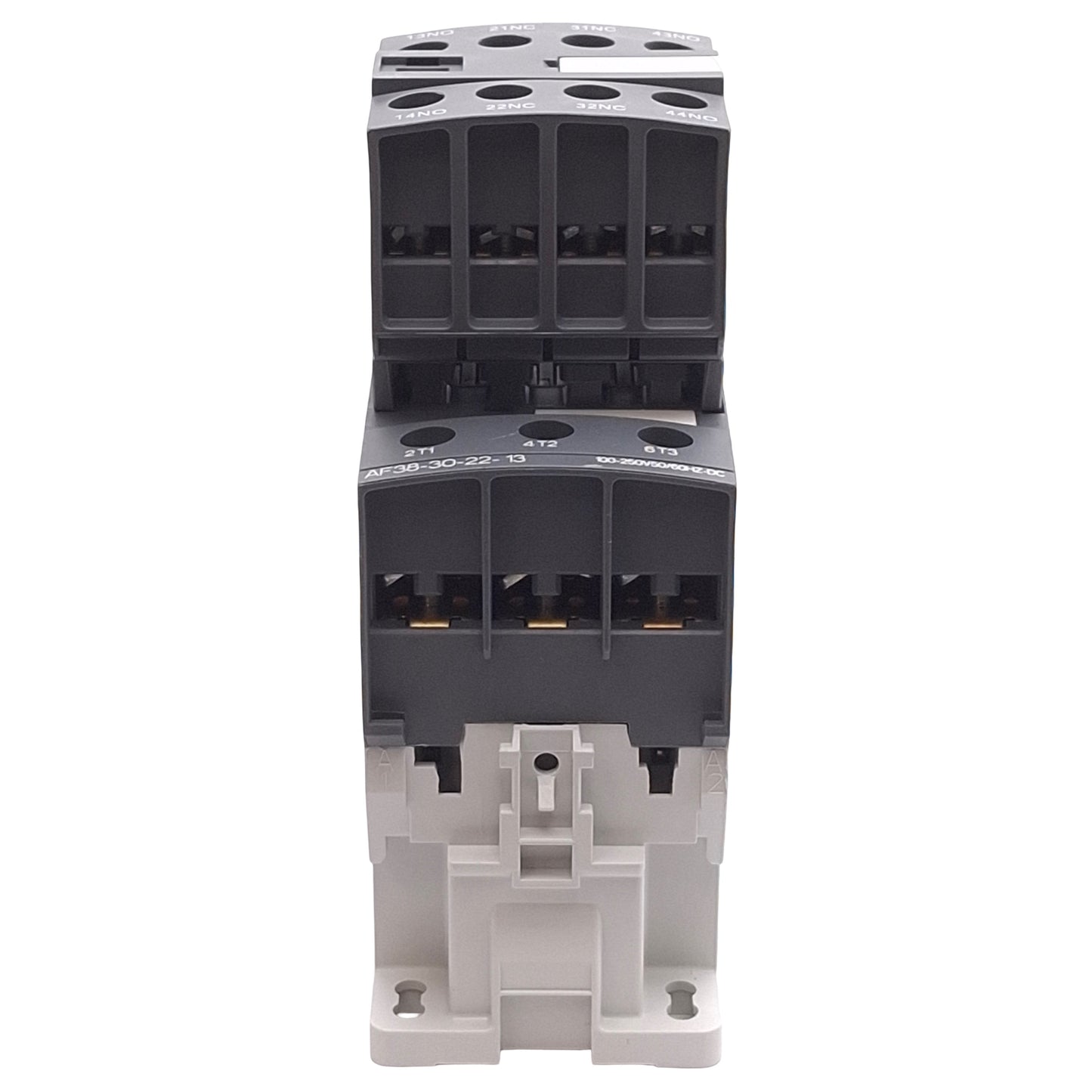 New ABB AF38-30-22-13 Contactor 3P 2NO+2NC Aux, 18.5kW @ 400VAC 38A, 100-250VDC Coil