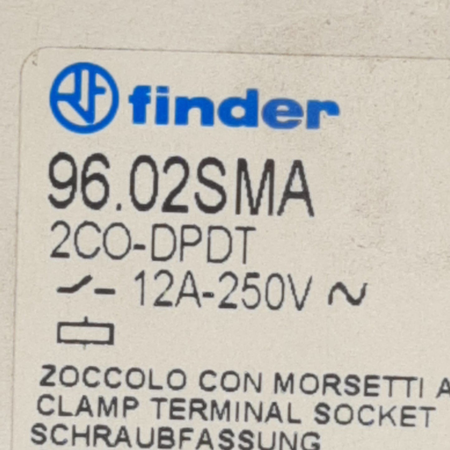 New Lot of 8 Finder 96.02SMA Relay Socket 12A, 250V, IP 20, 1x10 / 2x14 AWG