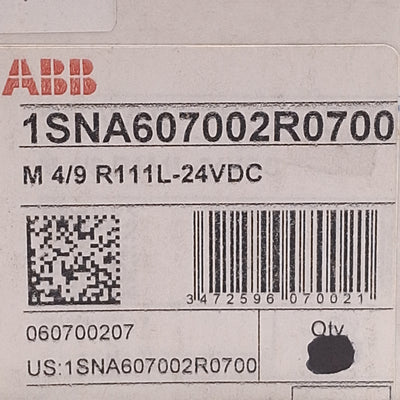 New ABB 1SNA607002R0700 Relay Terminal Block, SPST-NO, 250VAC 5A, 24VDC Coil