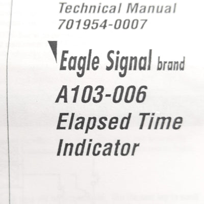 New Danaher A103-006 Electronic Counter 7-Digit, 115-230VAC, 68mm x 33mm Panel