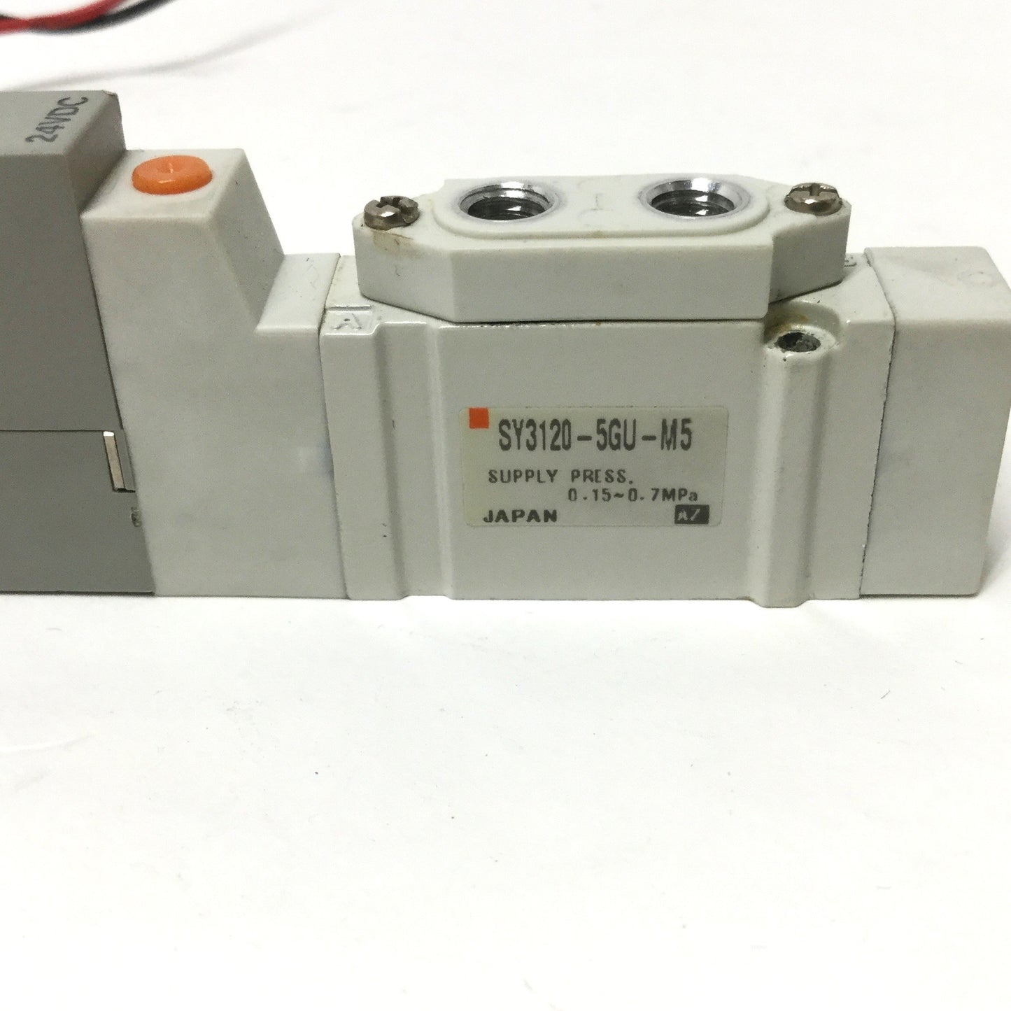 Used SMC SY3120-5GU-M5 Solenoid Valve, 5-Port 2-Position, 24VDC Coil, 0.15-0.7MPa
