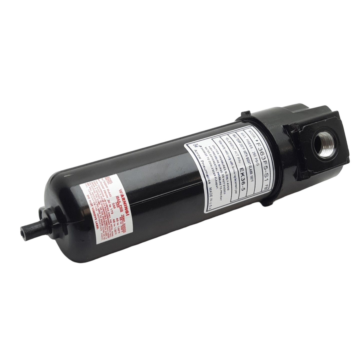 New Exair Model 9001 Pneumatic Drain/Mist Separator For Coolers, 5µm, 3/8in NPT
