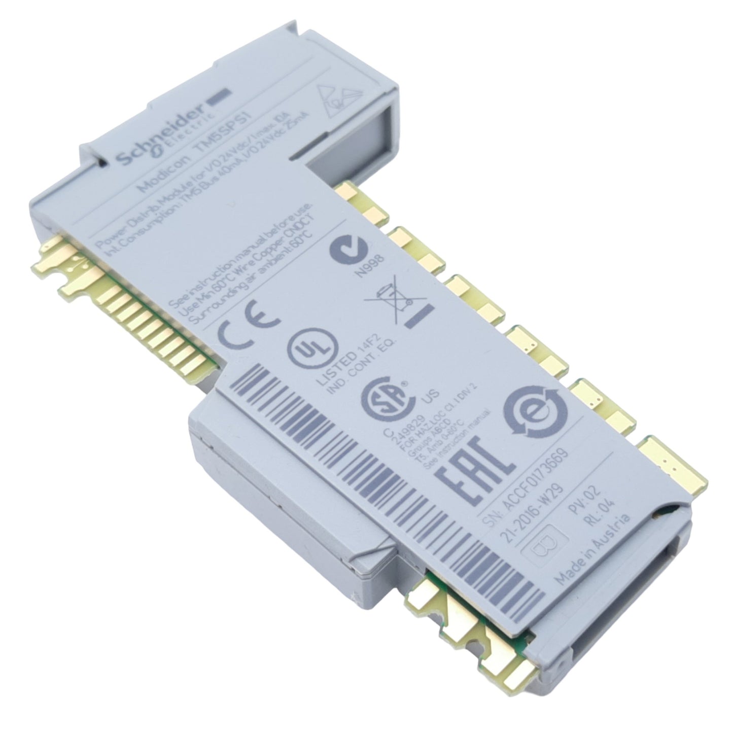 New – Open box Schneider Electric TM5SPS1 Power Distribution Module, Modicon TM5 for I/O 24V DC