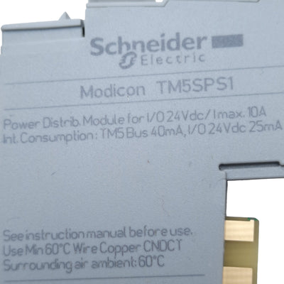 New – Open box Schneider Electric TM5SPS1 Power Distribution Module, Modicon TM5 for I/O 24V DC