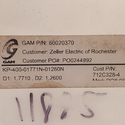 New Gam KP-400-01771N-01260N Metal Bellows Coupling, ø45mm & ø32mm Bores, 400Nm