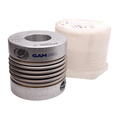 New Gam KP-400-01771N-01260N Metal Bellows Coupling, ø45mm & ø32mm Bores, 400Nm