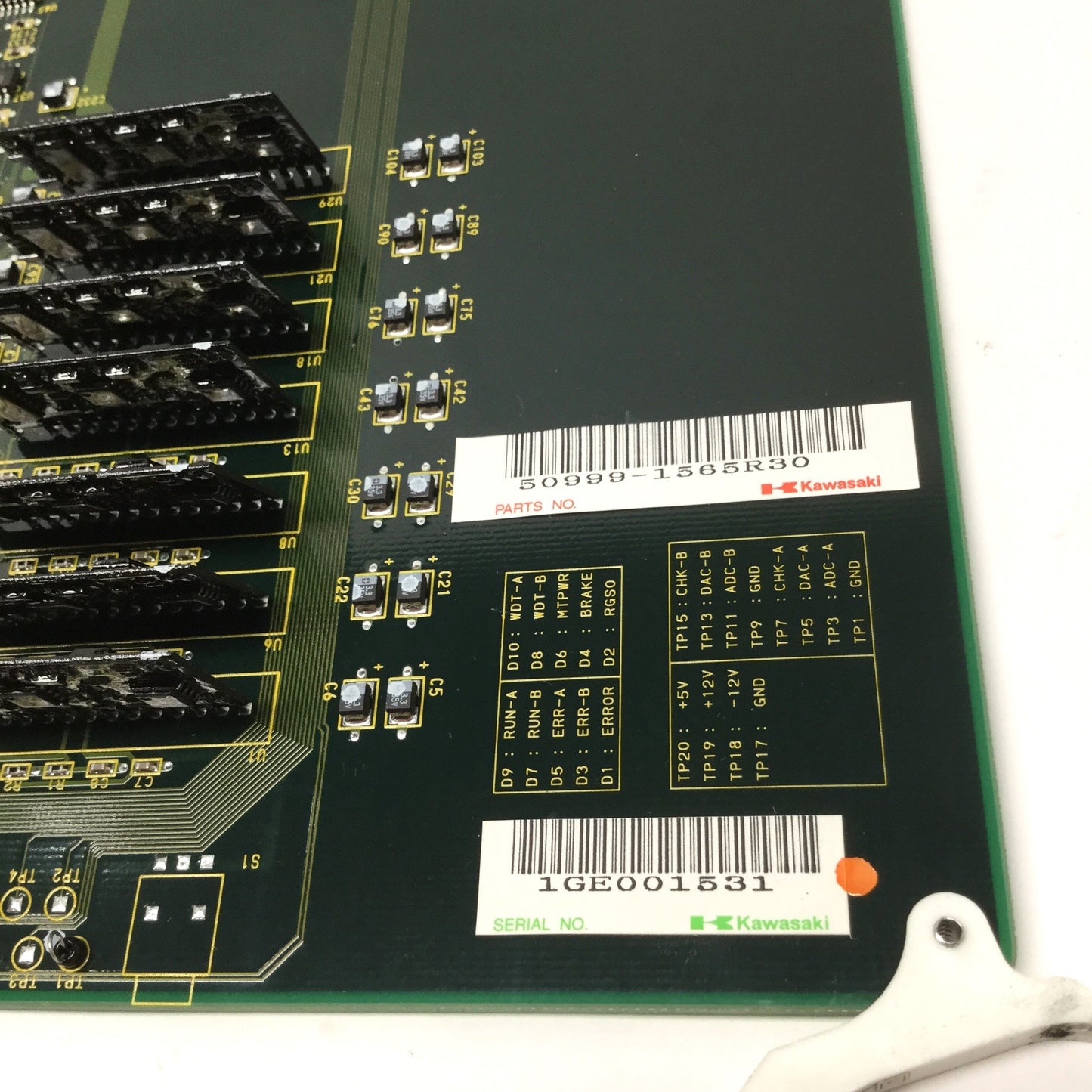 Used Kawasaki 50999-1565R30 1GE-53 Robot Control Board for A50F, JS005