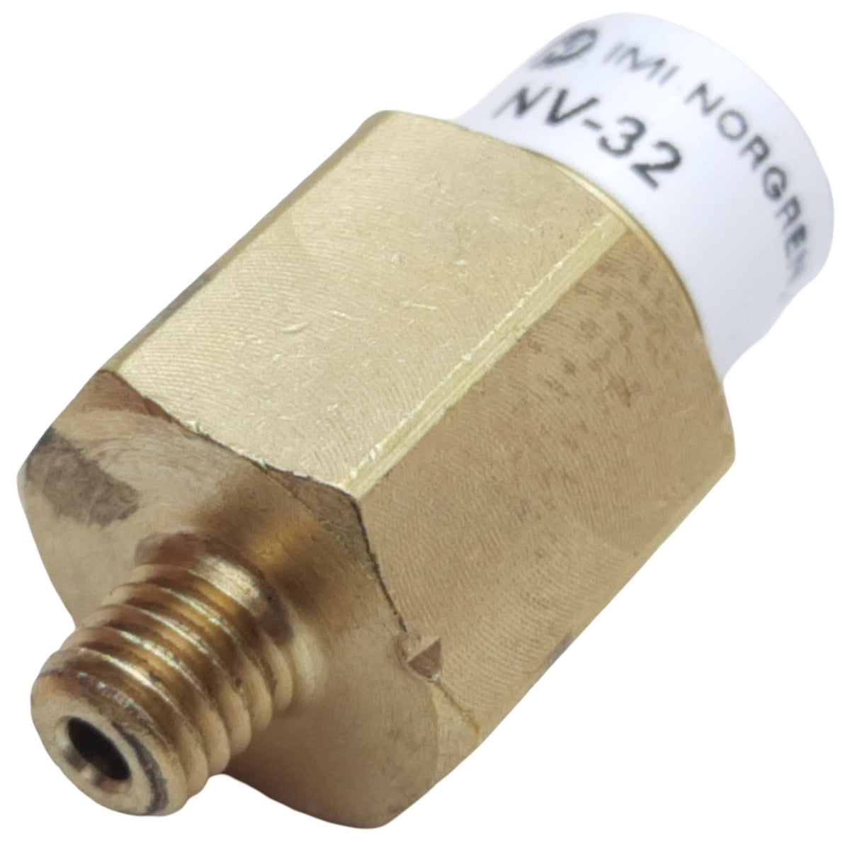 Used Lot of 2 Norgren NV-32 Mini Needle Valve, Male-Female 10-32, 6.8 SCFM at 125 PSI