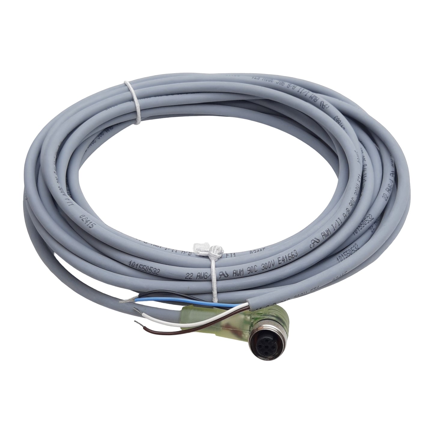 New Turck WK 4.4T-6-P7X2/S90 Cordset, 4-Pin M12 90° Female to Leads, 4A 30VDC, 6m