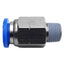 Used Lot of 3 SPC 5/16-N02U Stop Fitting Push In, OD 5/16", 1/4" NPT Male, Max 150PSI