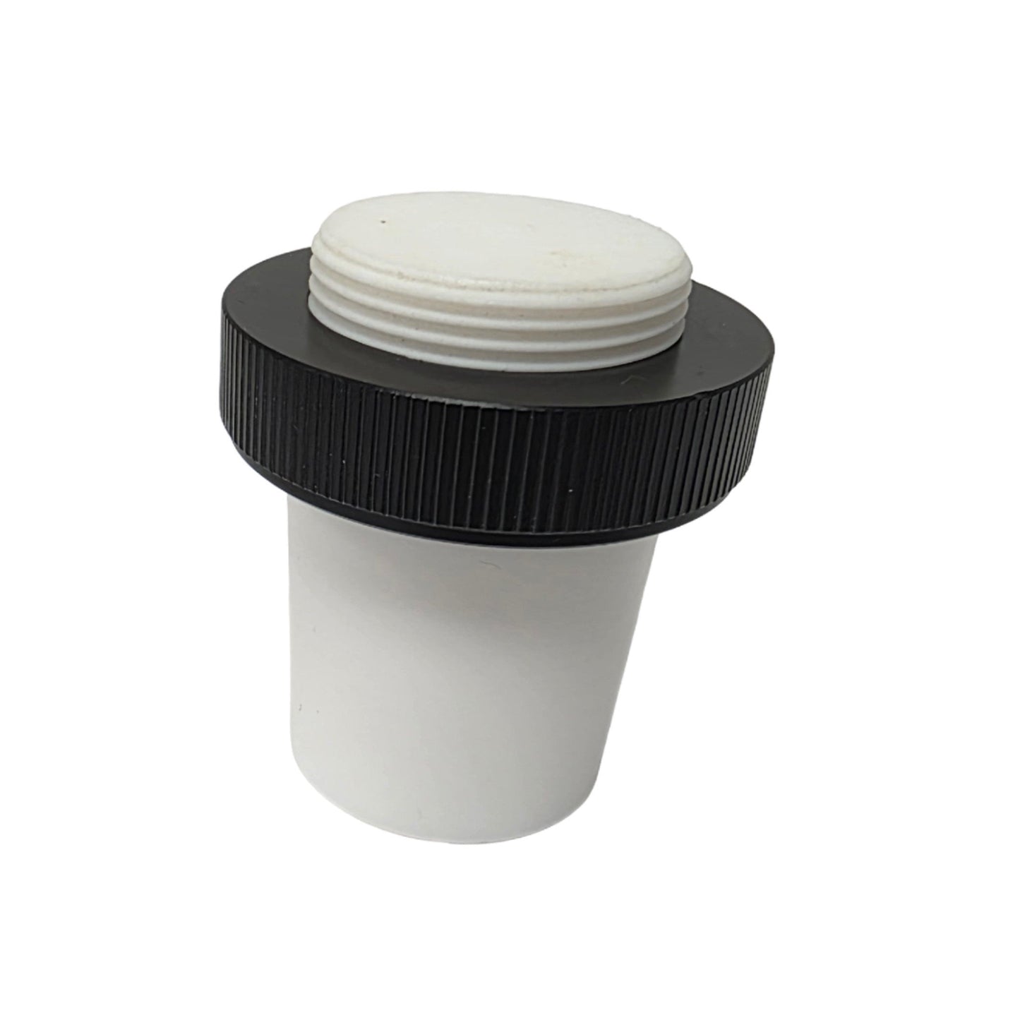 Used Chemglass CG-3002-L-45 Hollow PTFE Stopper Plug With Extraction Nut 45/50