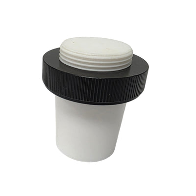 Used Chemglass CG-3002-L-45 Hollow PTFE Stopper Plug With Extraction Nut 45/50