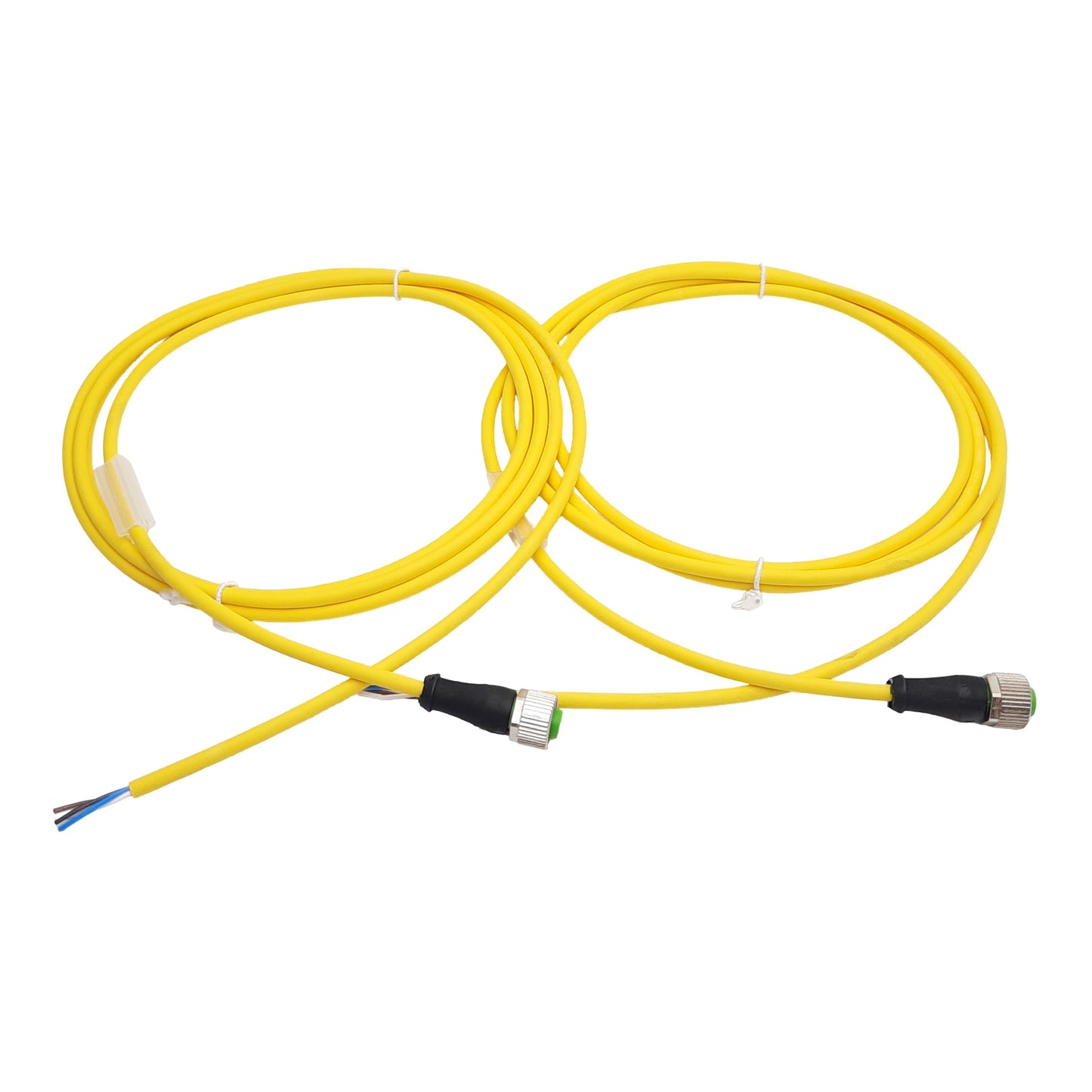 New Lot of 2 MurrElektronik 7000-1221-0340200 Cordset, 4-Pin M12 Female to Leads, 2m