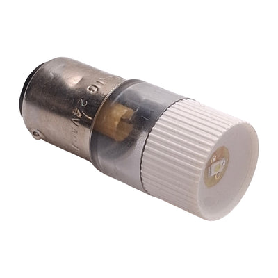 New Altech MCB15124 Replacement LED Bulb, White, 0.5W, 24VAC/DC 20mA, BA15D
