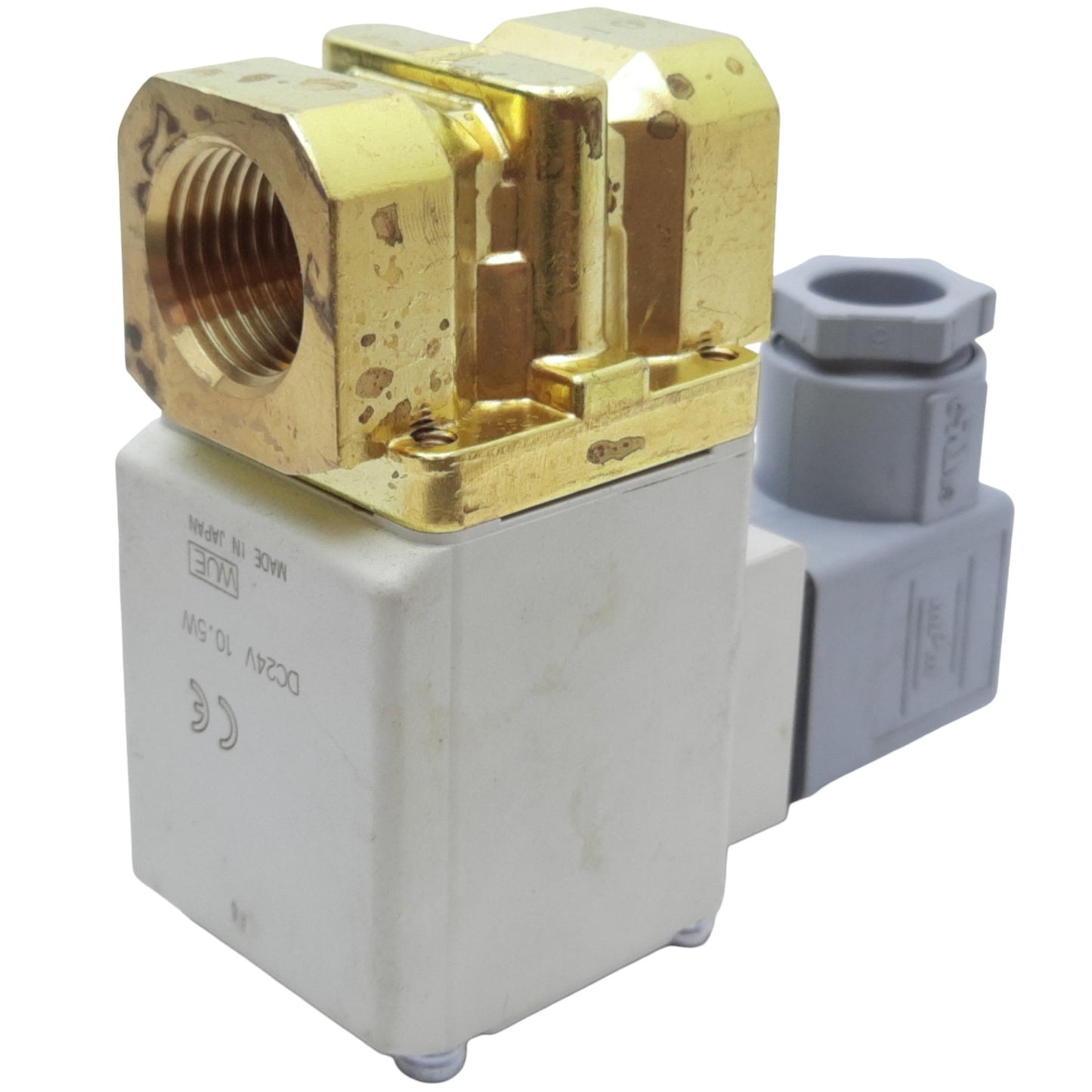 New – Open box SMC VX232GG Solenoid Valve for Water, 0.1MPa, ø10mm, N.C., 1/2in Rc, 24VDC Coil