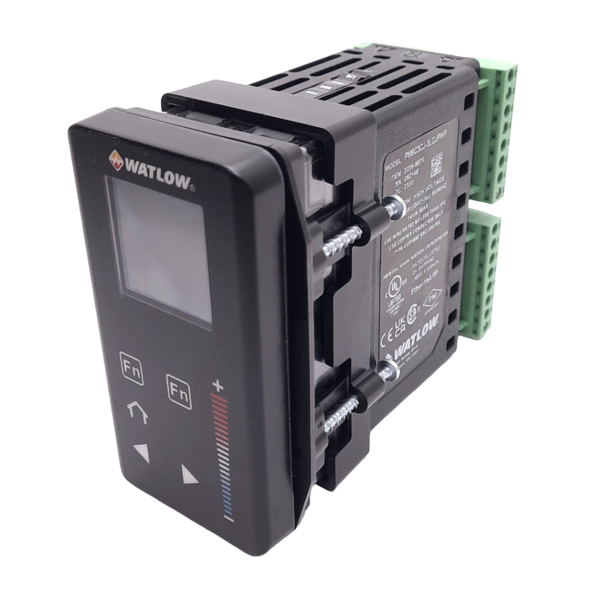 Used Watlow PM8C3CJ-3LCJPWP EZ-ZONE PID Temperature Controller, 15-36VDC, 1/8 DIN