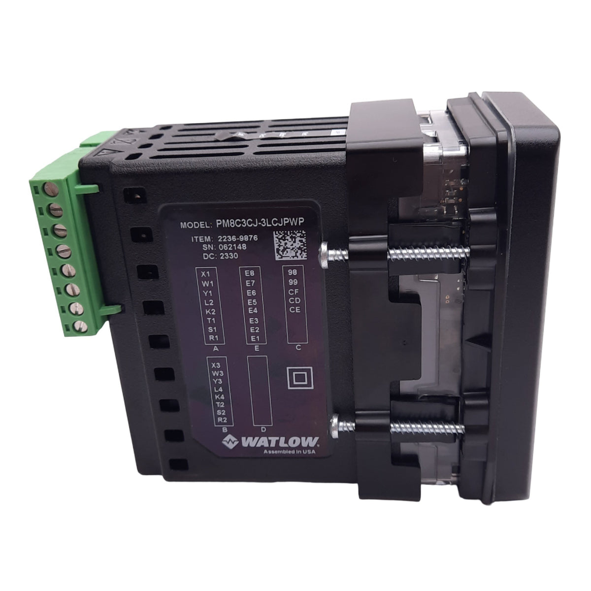 Used Watlow PM8C3CJ-3LCJPWP EZ-ZONE PID Temperature Controller, 15-36VDC, 1/8 DIN