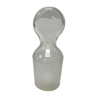 Used Chemglass CG-3000-08 Pennyhead Hollow Closed Bottom Stopper, 45/50 Joint