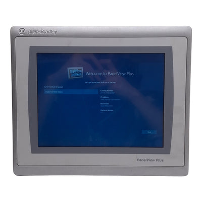 Used Allen Bradley 2711P-T10C22D9P Ser B Panelview Plus 7 HMI, 10in Display, 24VDC