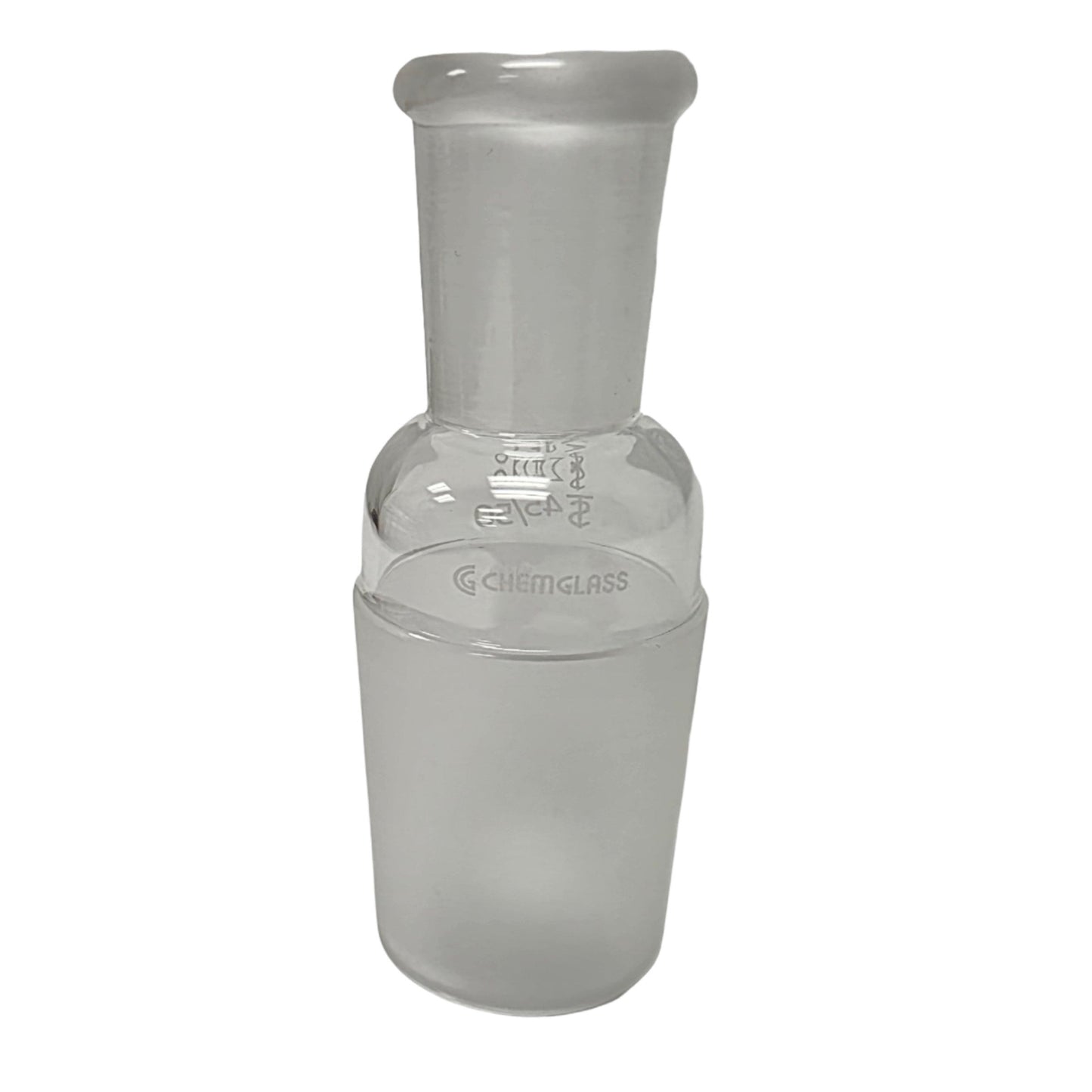 Used Chemglass CG-1000-13 Reducing Adapter Top Outer 24/40 To Lower Inner 45/50