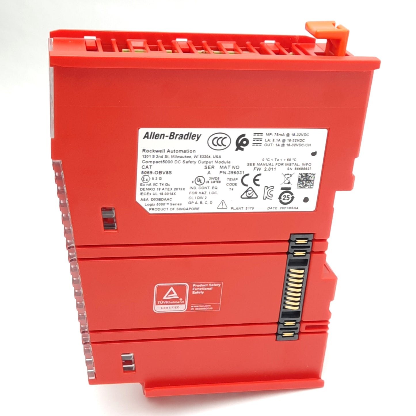 New – Open box Allen Bradley 5069-OBV8S Compact 5000 Safety Output Module, 8-Channel, 24VDC