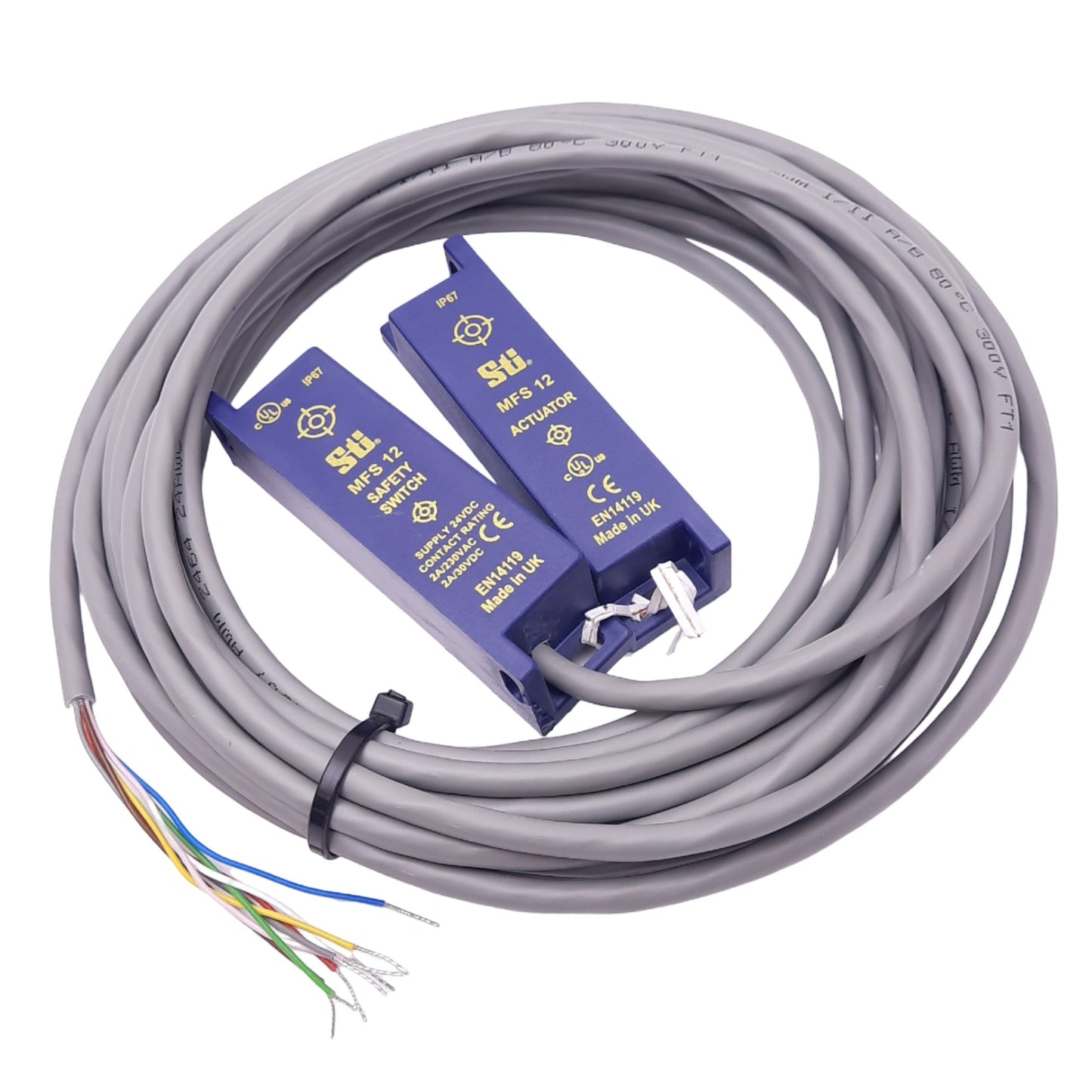 New Omron 44508-1133 Magnetic Reed Safety Switch, 3PST 2NC 1NO, 230VAC, 6m Cable