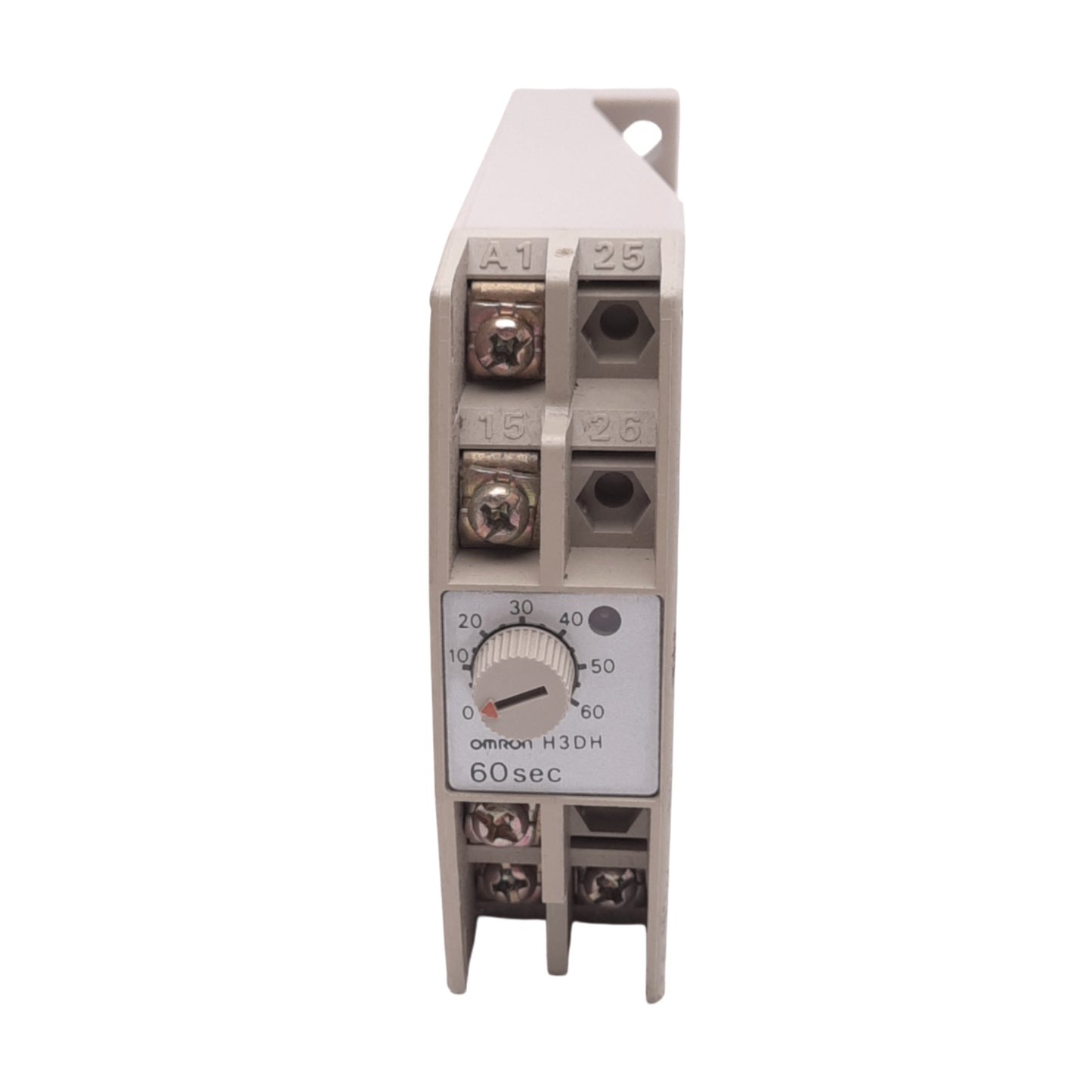 Used Omron H3DH Time Delay Relay, 60s Delay, 100/110/120VAC Source, 250VAC 3A Max
