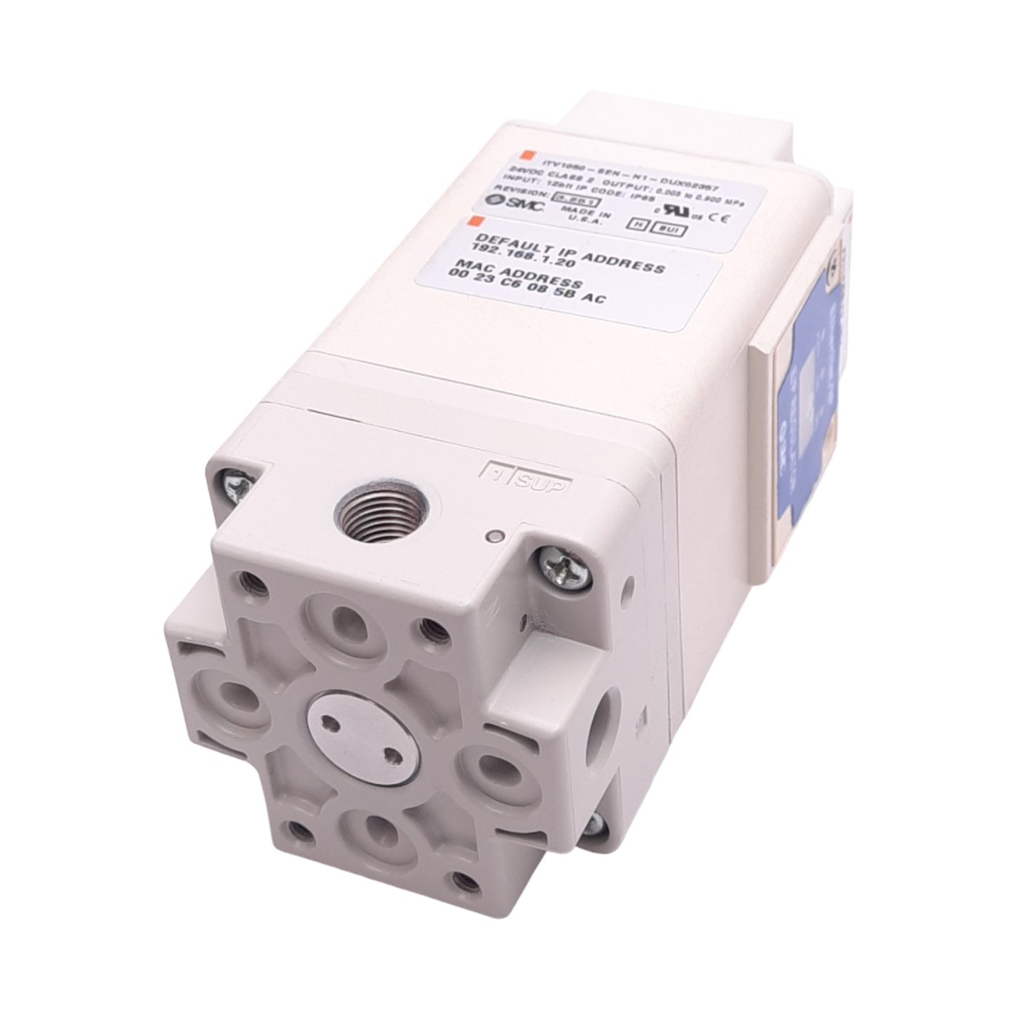Used SMC ITV1050-SEN-N1-DUX02357 Electro-Pneumatic Regulator, EtherNet/IP, 1/8" NPT