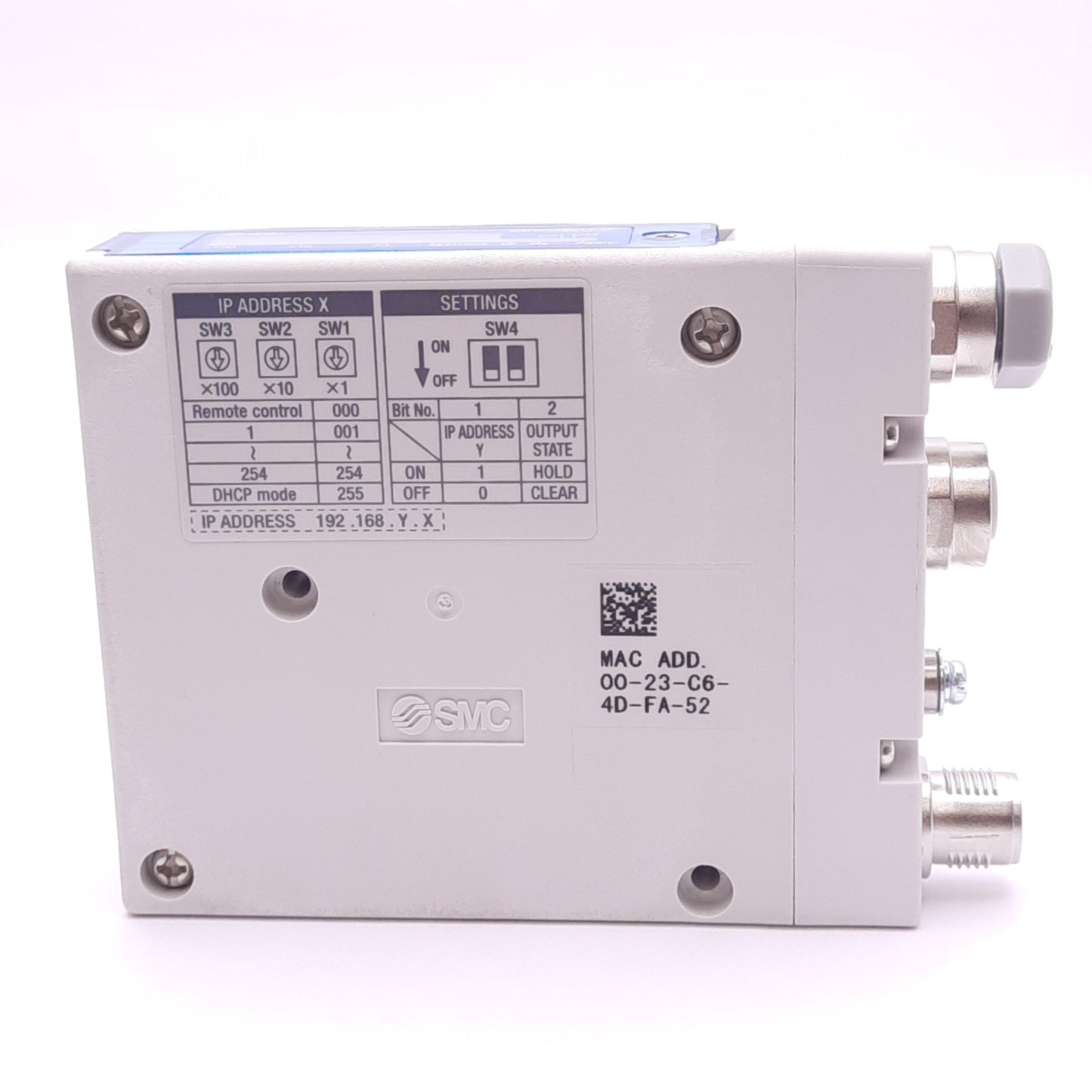Used SMC EX260-SEN3 Serial Interface Unit, EtherNet/IP (PNP), 100Mbps, 24VDC