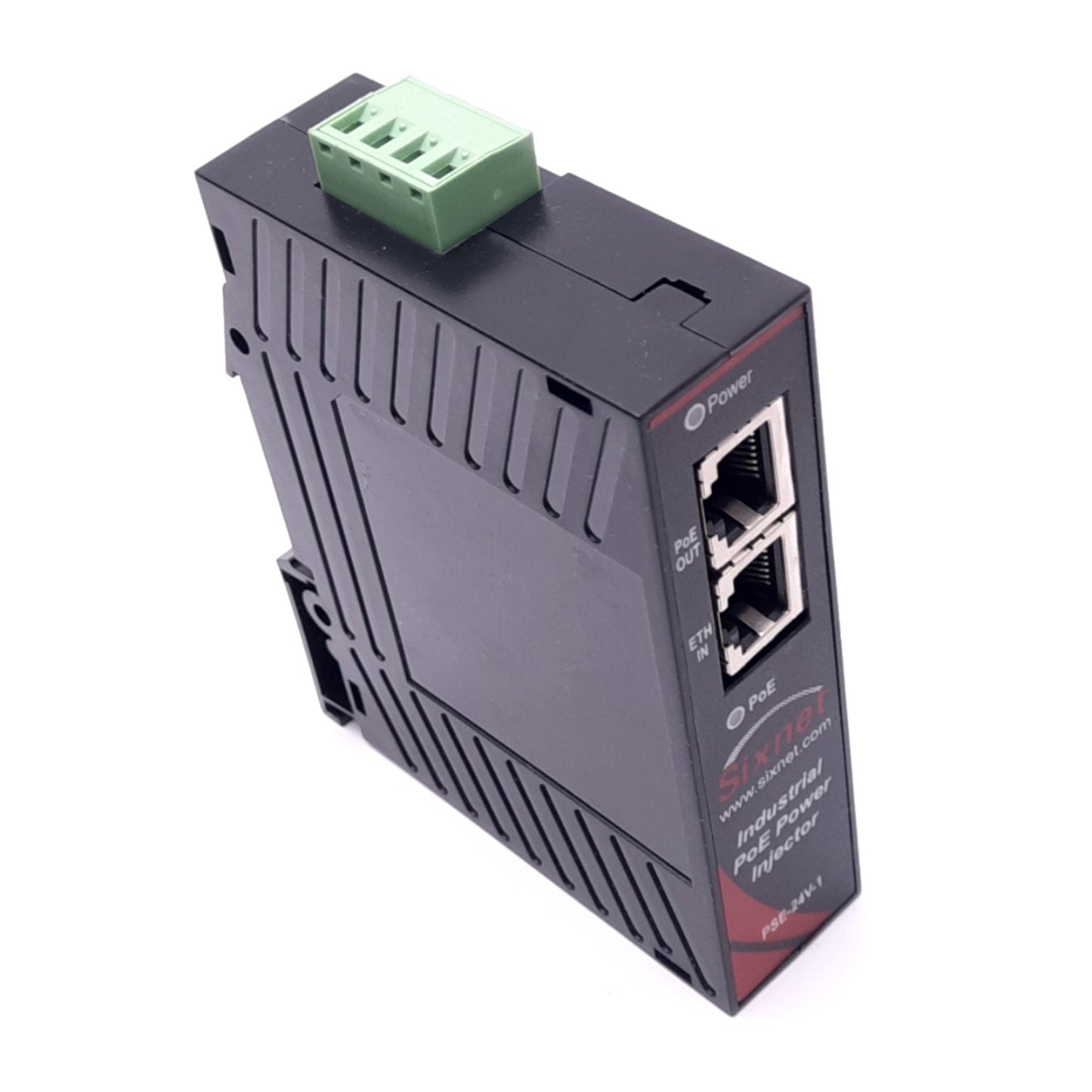 New – Open box Sixnet EB-PSE-24V-1B PoE Power Over Ethernet Injector, 24VDC, 10/100Base, RJ45