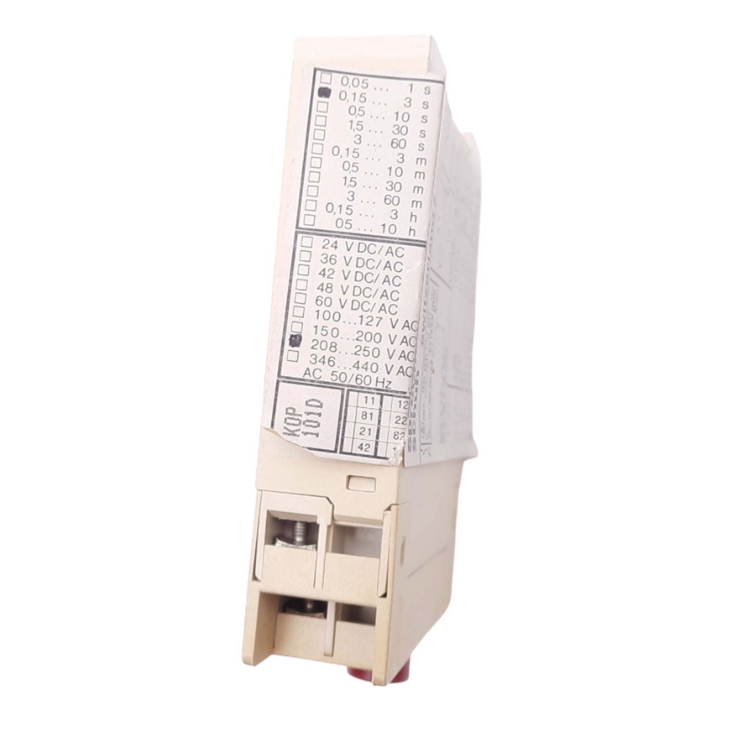 Used Sprecher+Schuh KOP142-D-3S-250 Time Delay Relay, 0.15-3s, 208-250VAC, DIN Rail
