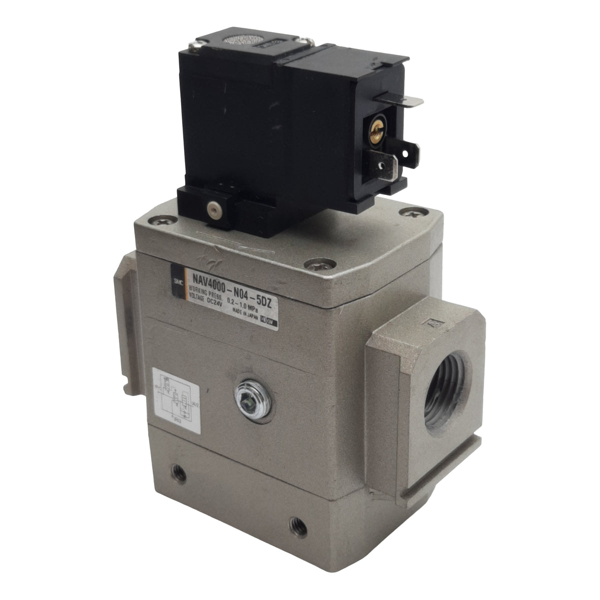 Used SMC AV4000-N04-5DZ Solenoid Soft Start Valve, 0.2-1.0MPa, 1/2in NPT, 24VDC Coil